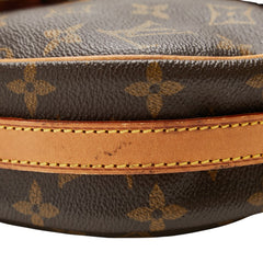 ルイ ヴィトン モノグラム ジュヌフィーユMM 斜め掛け ショルダーバッグ M51226 ブラウン PVC レザー レディース LOUIS VUITTON 【中古】