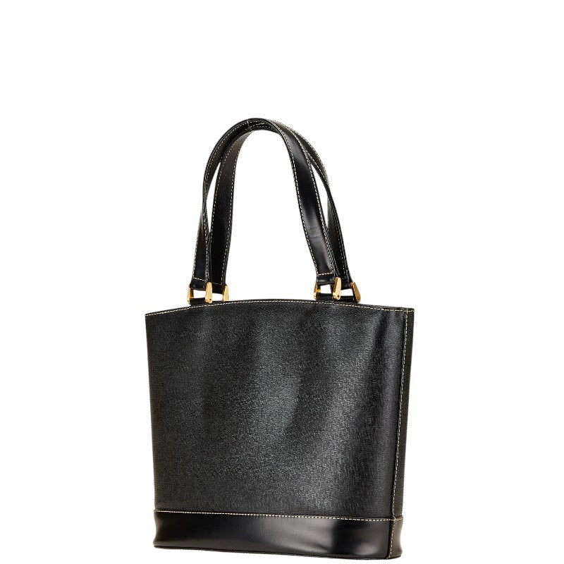 バーバリー ノバチェック シャドーホース トートバッグ ブラック レザー レディース BURBERRY 【中古】