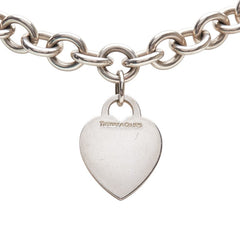 ティファニー ハート チェーン ネックレス チョーカー SV925 シルバー レディース TIFFANY&Co. 【中古】