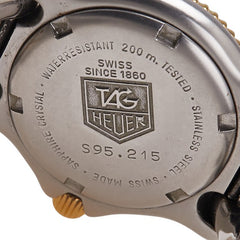 タグホイヤー セル プロフェッショナル 腕時計 S95.215 クオーツ グレー文字盤 ステンレススチール メッキ レディース TAG HEUER 【中古】