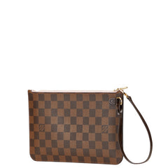ルイ ヴィトン ダミエ ネヴァーフルMM付属 ポーチ ブラウン PVC レザー レディース LOUIS VUITTON 【中古】
