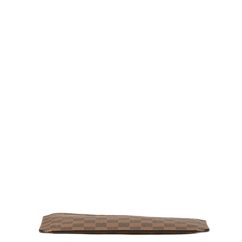 ルイ ヴィトン ダミエ ネヴァーフルMM付属 ポーチ ブラウン PVC レザー レディース LOUIS VUITTON 【中古】