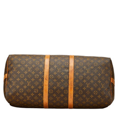 ルイ ヴィトン モノグラム キーポル バンドリエール 55 ボストンバッグ ショルダーバッグ 2WAY M41414 ブラウン PVC レザー レディース LOUIS VUITTON 【中古】