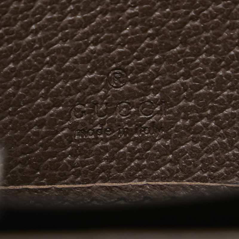 グッチ オフィディア GGスプリーム ラウンドファスナー 長財布 523154 ベージュ マルチカラー PVC レザー レディース GUCCI 【中古】