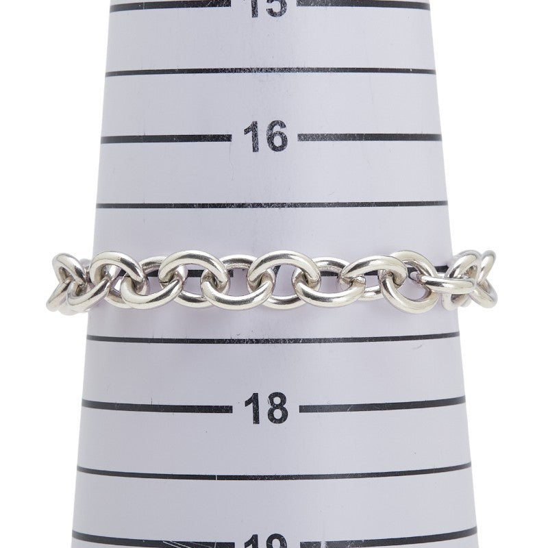 ティファニー リターントゥ ラウンドタグ チェーン ブレスレット SV925 シルバー レディース TIFFANY&Co. 【中古】