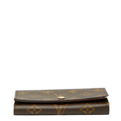 ルイ ヴィトン モノグラム ポルトフォイユ トレゾール 二つ折り財布 M61736 ブラウン PVC レザー レディース LOUIS VUITTON 【中古】