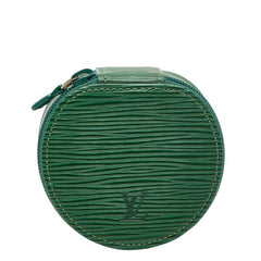 ルイ ヴィトン エピ エクランビジュー8 アクセサリーポーチ ジュエリーケース ボルネオグリーン レザー レディース LOUIS VUITTON 【中古】