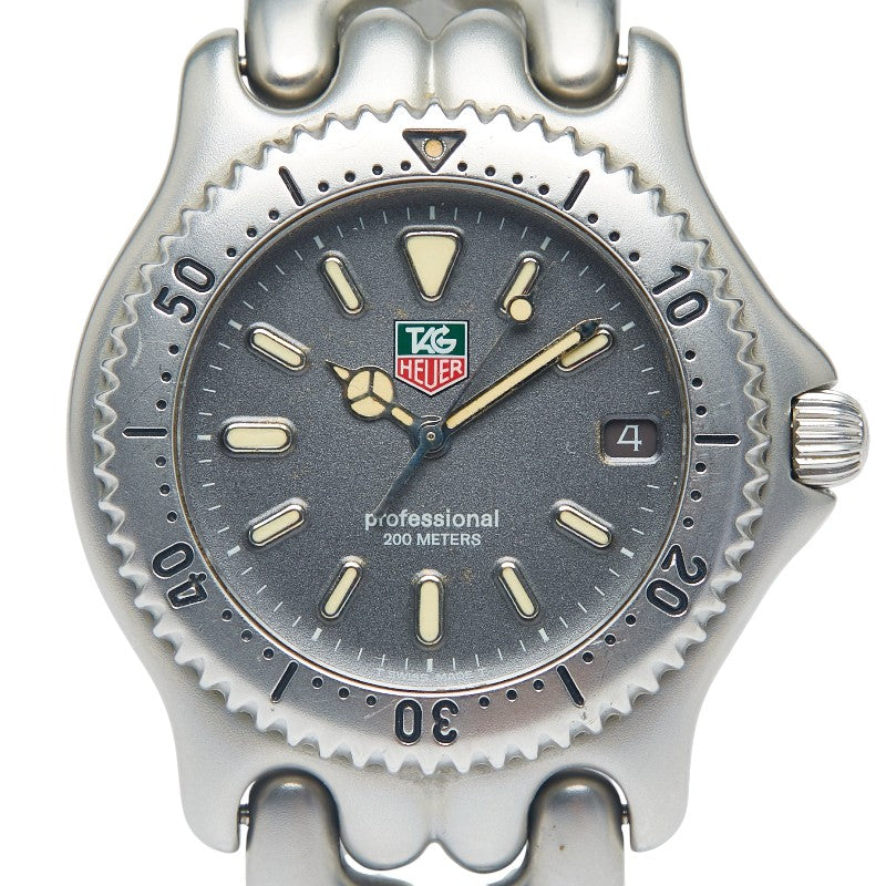 タグホイヤー セル 腕時計 S99.706 クオーツ グレー文字盤 ステンレススチール メンズ TAG HEUER 【中古】