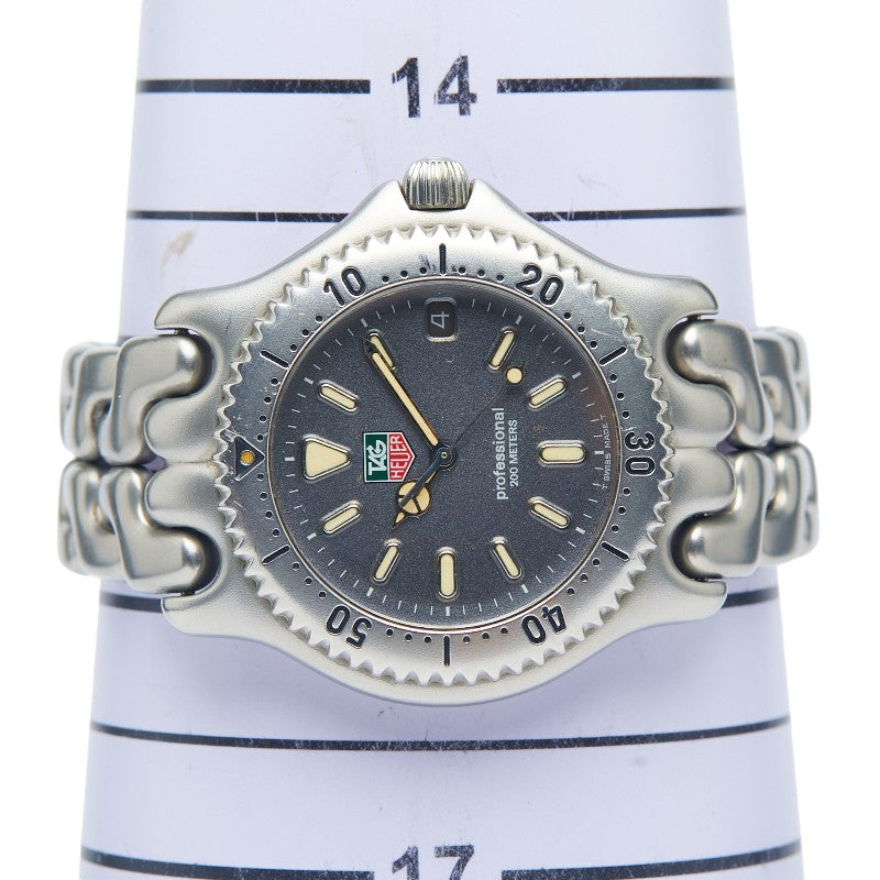 タグホイヤー セル 腕時計 S99.706 クオーツ グレー文字盤 ステンレススチール メンズ TAG HEUER 【中古】