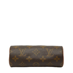 ルイ ヴィトン モノグラム パピヨン 付属 ポーチ ブラウン PVC レザー レディース LOUIS VUITTON 【中古】