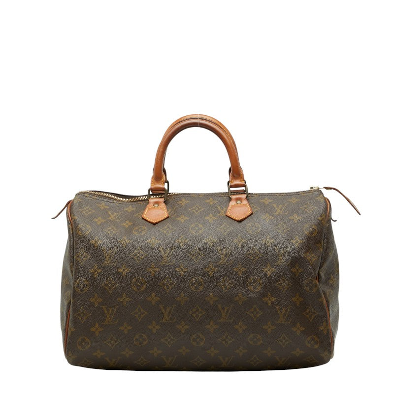 ルイ ヴィトン モノグラム スピーディ35 ハンドバッグ ボストンバッグ 旅行用バッグ M41524 ブラウン PVC レザー レディース LOUIS VUITTON 【中古】