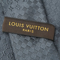 ルイ ヴィトン ラヴァット ミックス モノグラム ネクタイ M73592 グレー シルク メンズ LOUIS VUITTON 【中古】