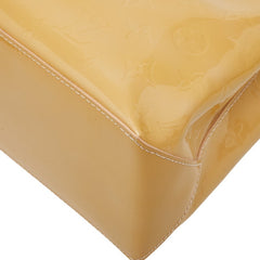 ルイ ヴィトン モノグラム ヴェルニ ウィルシャーPM ハンドバッグ M91642 ローズフロランタン ベージュ パテントレザー レディース LOUIS VUITTON 【中古】