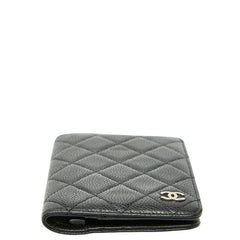 シャネル ココマーク マトラッセ - 手帳カバー ブラック キャビアスキン レディース CHANEL 【中古】