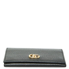 グッチ GGマーモント カードケース パスケース 474748 ブラック レザー メンズ GUCCI 【中古】