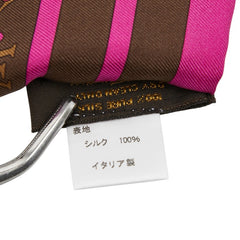 ルイ ヴィトン モノグラム ペルフォ バンドー スカーフ M72072 ブラウン マルチカラー シルク レディース LOUIS VUITTON 【中古】