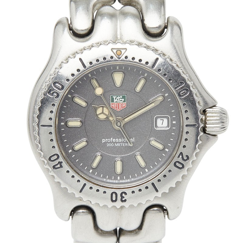 タグホイヤー セル 腕時計 WG1313-0 クオーツ グレー文字盤 ステンレススチール レディース TAG HEUER 【中古】