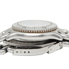 タグホイヤー プロフェッショナル セル 腕時計 S99.215 クオーツ グレー文字盤 ステンレススチール レディース TAG HEUER 【中古】