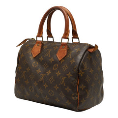 ルイ ヴィトン モノグラム スピーディ25 ミニボストンバッグ ハンドバッグ M41528 ブラウン PVC レザー レディース LOUIS VUITTON 【中古】