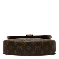 ルイ ヴィトン モノグラム サンクルーGM 斜め掛け ショルダーバッグ M51242 ブラウン PVC レザー レディース LOUIS VUITTON 【中古】