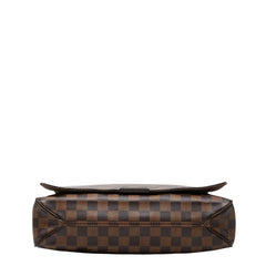ルイ ヴィトン ダミエ ディストリクトMM ショルダーバッグ N41212 ブラウン PVC レザー レディース LOUIS VUITTON 【中古】