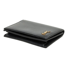 サンローラン タイニーモノグラム カードケース 730077 ブラック レザー レディース SAINT LAURENT 中古