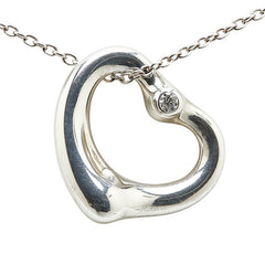 ティファニー エルサ ペレッティ オープンハート ネックレス SV925 シルバー レディース TIFFANY&Co. 【中古】