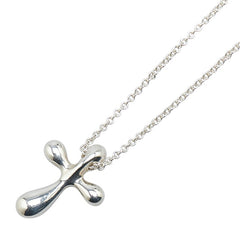 ティファニー エルサ ペレッティ クロス ネックレス SV925 シルバー レディース TIFFANY&Co. 【中古】