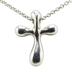 ティファニー エルサ ペレッティ クロス ネックレス SV925 シルバー レディース TIFFANY&Co. 【中古】