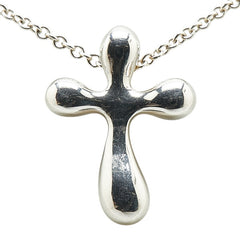 ティファニー エルサ ペレッティ クロス ネックレス SV925 シルバー レディース TIFFANY&Co. 【中古】