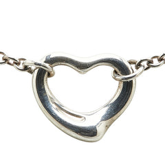 ティファニー エルサペレッティ 5連 オープンハート ネックレス SV925 シルバー レディース TIFFANY&Co. 【中古】