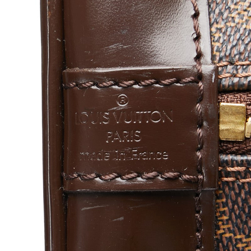 ルイ ヴィトン ダミエ アルマPM ハンドバッグ N53151 ブラウン PVC レザー レディース LOUIS VUITTON 【中古】
