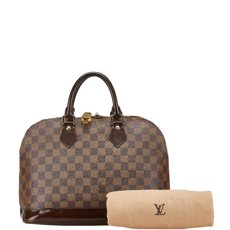 ルイ ヴィトン ダミエ アルマPM ハンドバッグ N53151 ブラウン PVC レザー レディース LOUIS VUITTON 【中古】