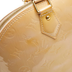 ルイ ヴィトン モノグラム ヴェルニ アルマPM ハンドバッグ M91751 ベージュプードル パテントレザー レディース LOUIS VUITTON 【中古】