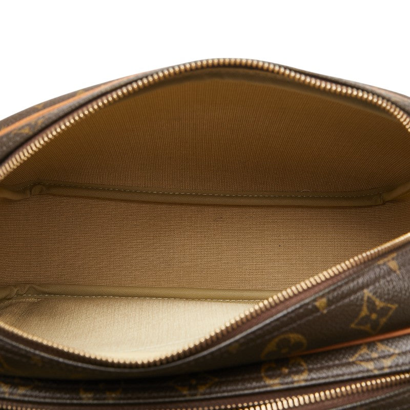 ルイ ヴィトン モノグラム リポーターPM 斜め掛け ショルダーバッグ M45254 ブラウン PVC レザー レディース LOUIS VUITTON 【中古】