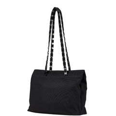 サルヴァトーレフェラガモ チェーン ショルダーバッグ AU-21 8803 ブラック ナイロン レディース Salvatore Ferragamo 【中古】