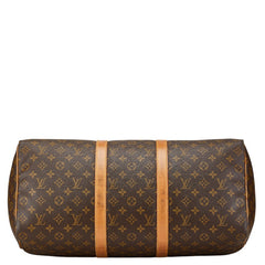 ルイ ヴィトン モノグラム キーポル50 ボストンバッグ M41426 ブラウン PVC レザー レディース LOUIS VUITTON 【中古】