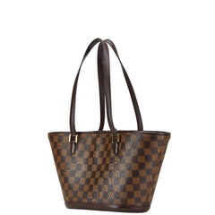 ルイ ヴィトン ダミエ マノスクPM トートバッグ ショルダーバッグ N51121 ブラウン PVC レザー レディース LOUIS VUITTON 【中古】