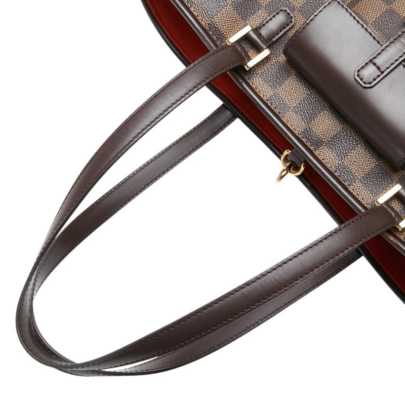 ルイ ヴィトン ダミエ マノスクPM トートバッグ ショルダーバッグ N51121 ブラウン PVC レザー レディース LOUIS VUITTON 【中古】