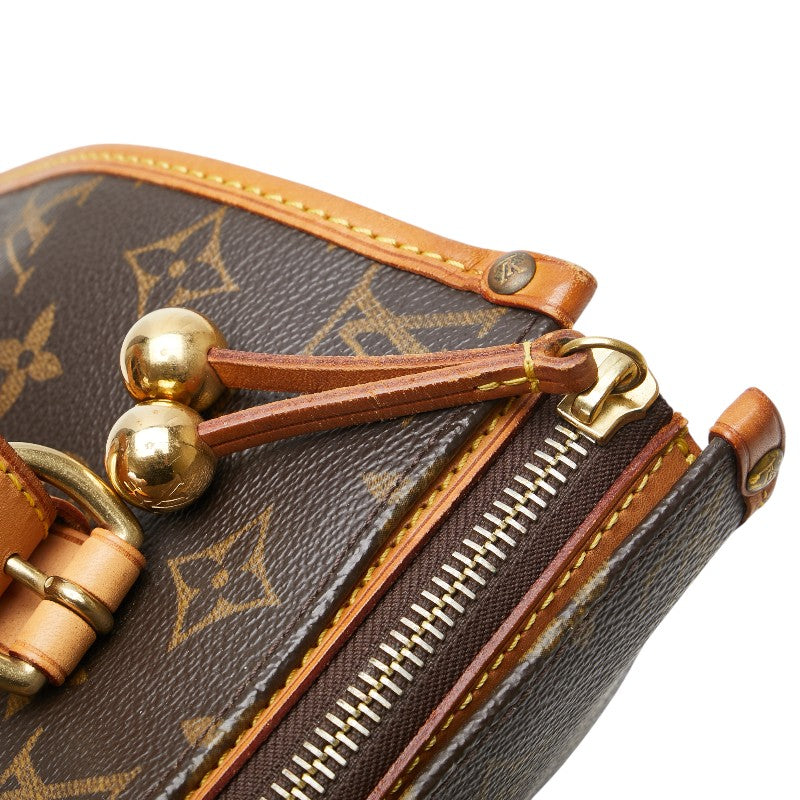 ルイ ヴィトン モノグラム ポパンクール オ ハンドバッグ M40007 ブラウン PVC レザー レディース LOUIS VUITTON 【中古】