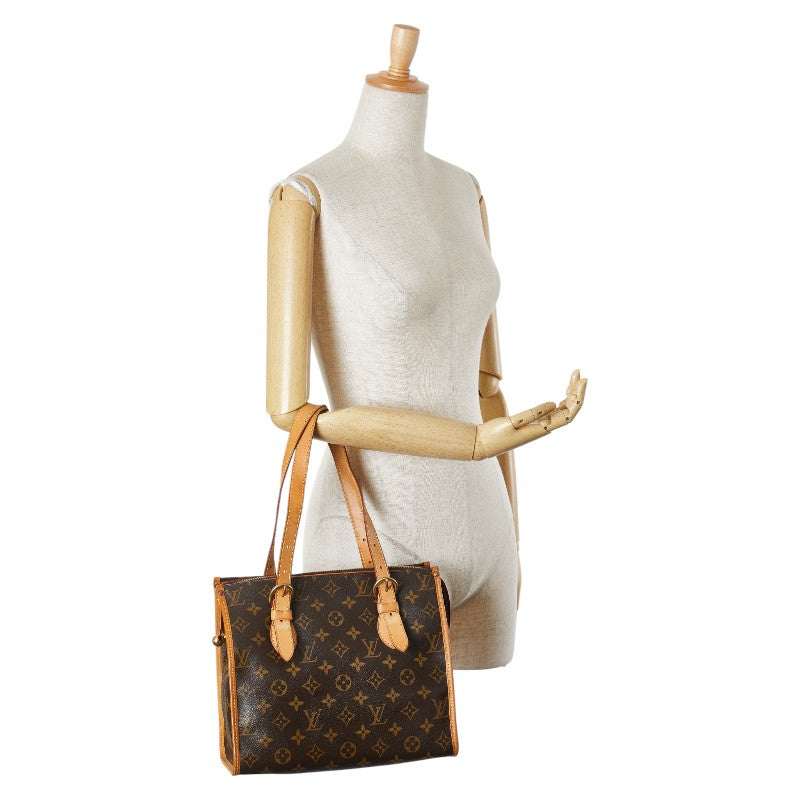 ルイ ヴィトン モノグラム ポパンクール オ ハンドバッグ M40007 ブラウン PVC レザー レディース LOUIS VUITTON 【中古】