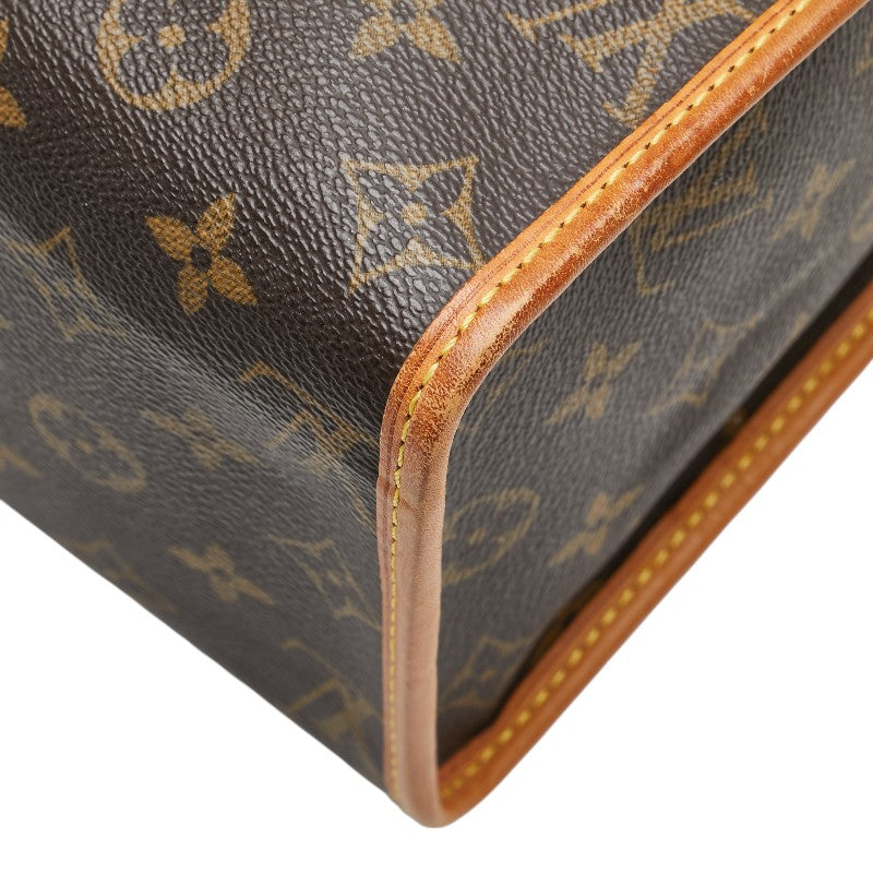 ルイ ヴィトン モノグラム ポパンクール オ ハンドバッグ M40007 ブラウン PVC レザー レディース LOUIS VUITTON 【中古】