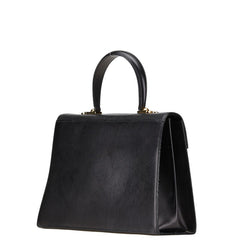 サルヴァトーレフェラガモ ガンチーニ ハンドバッグ ショルダーバッグ 2WAY O21 2181 ブラック レザー レディース Salvatore Ferragamo 【中古】