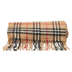 バーバリー ノバチェック マフラー ブラウン カシミヤ レディース BURBERRY 【中古】