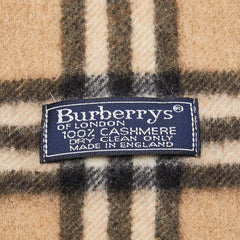 バーバリー ノバチェック マフラー ブラウン カシミヤ レディース BURBERRY 【中古】