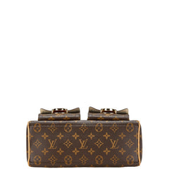 ルイ ヴィトン モノグラム マンハッタンPM ハンドバッグ M40026 ブラウン PVC レザー レディース LOUIS VUITTON 【中古】
