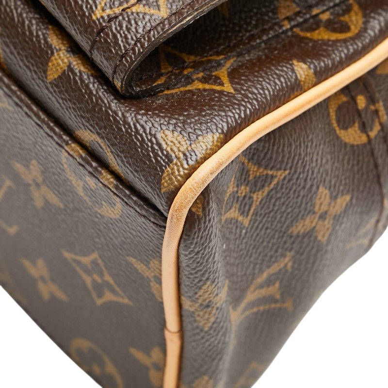 ルイ ヴィトン モノグラム マンハッタンPM ハンドバッグ M40026 ブラウン PVC レザー レディース LOUIS VUITTON 【中古】