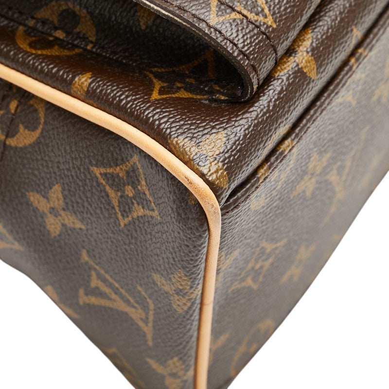 ルイ ヴィトン モノグラム マンハッタンPM ハンドバッグ M40026 ブラウン PVC レザー レディース LOUIS VUITTON 【中古】