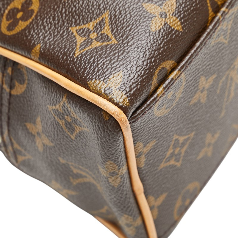ルイ ヴィトン モノグラム マンハッタンPM ハンドバッグ M40026 ブラウン PVC レザー レディース LOUIS VUITTON 【中古】
