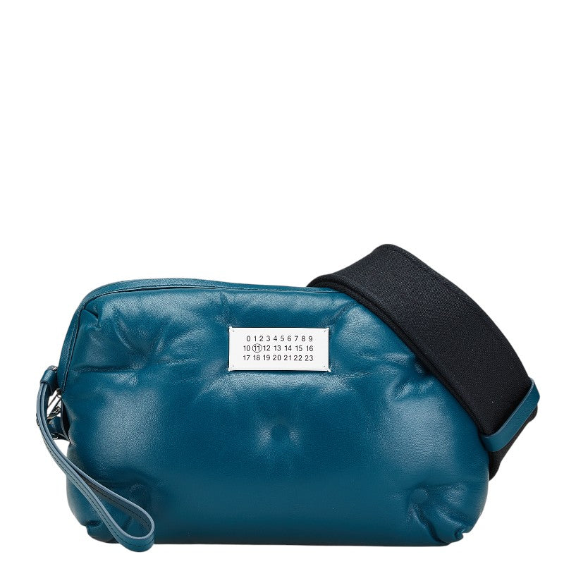 マルタンマルジェラ メゾンマルジェラ グラムスラム ショルダーバッグ ボディバッグ ブルーグリーン レザー レディース MARTIN MARGIELA 【中古】